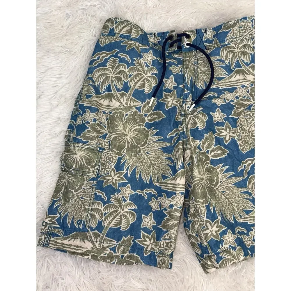 Vintage Tommy Bahama Men’s S Tropical Design Cargo Swim Trunks. Great Pair